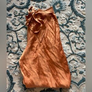 Victoria’s Secret orange striped satin pajamas size XS